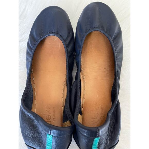 Tieks Women's Navy Blue Leather Ballet Flats Size 8 Casual Slip On Shoes *READ* - Picture 12 of 15